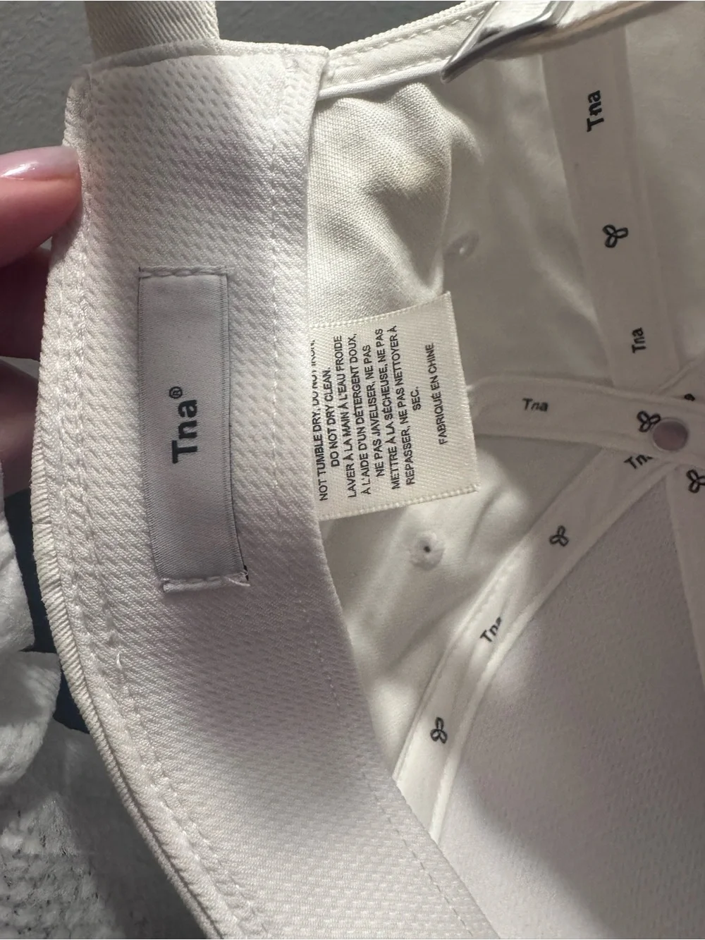 Aritzia White Baseball Cap